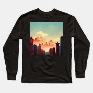 Beijing | Comics Style Long Sleeve T-Shirt